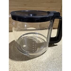 Krups 10 Cup Carafe Coffee Pot With Black Lid Replacement